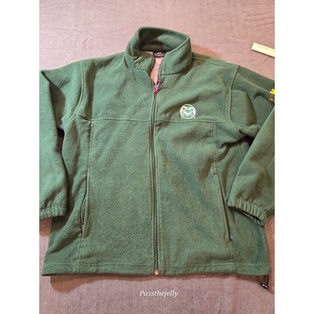Vtg Pro Player Colorado State University Sweater Men's Medium Fleece Full Zip
